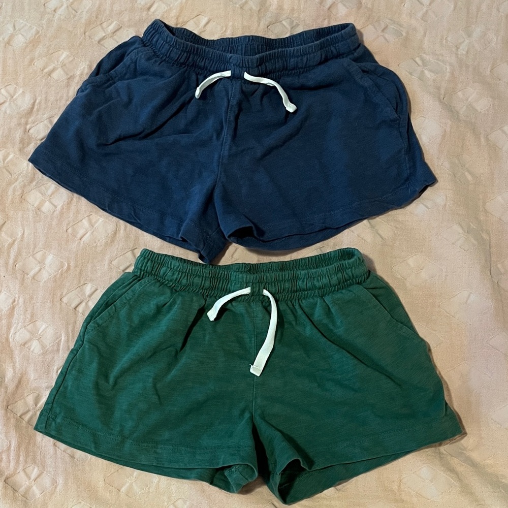 Primary Kids Bottoms Shorts - Navy and Forest Green